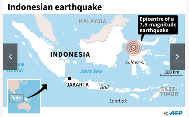 インドネシアで津波